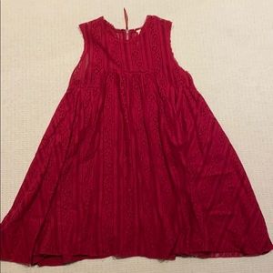 Free People dress small cranberry lace never worn